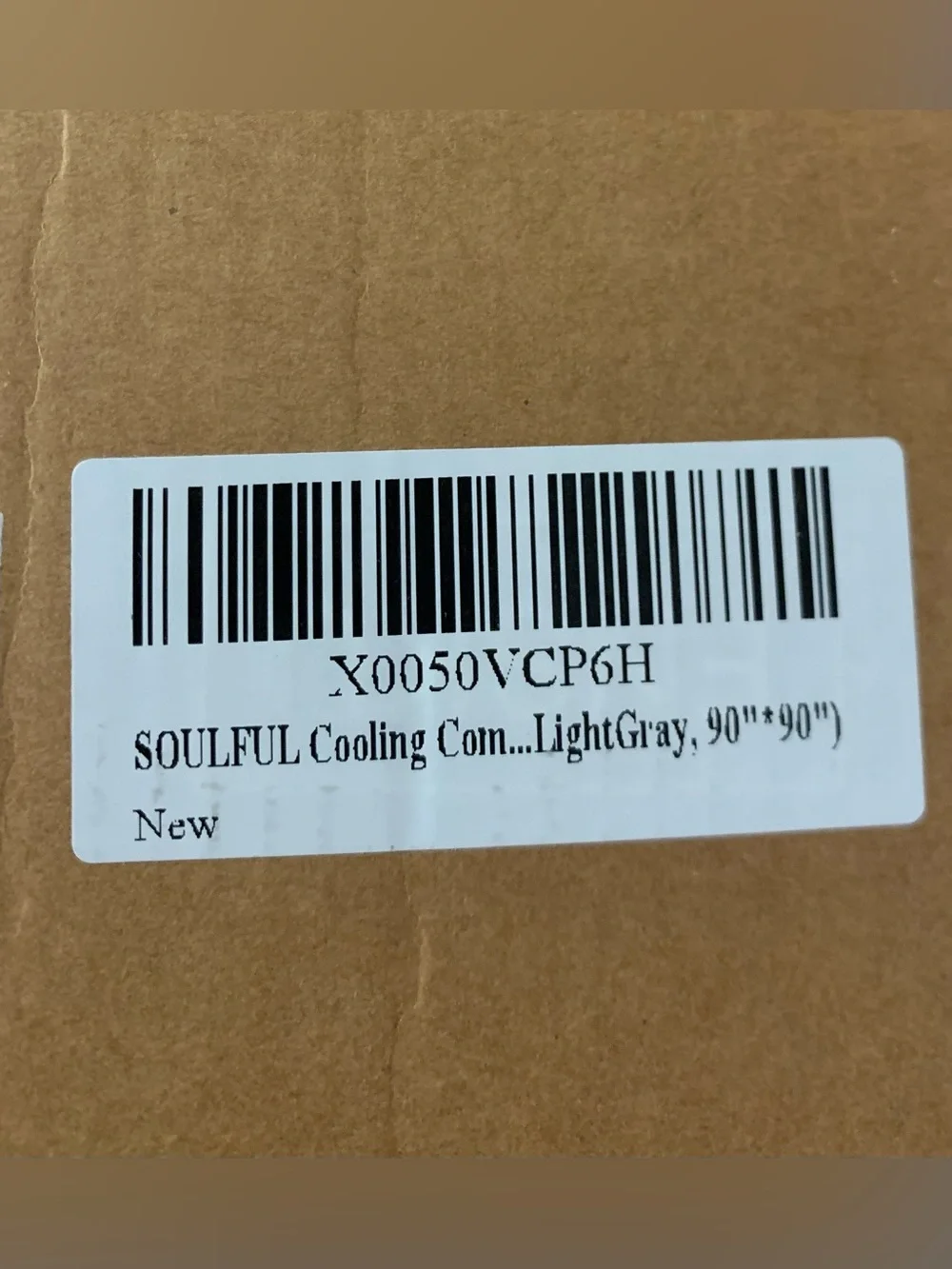 SOULFUL Cooling Comforter Queen Size, Cooling Blanket, LightGray, 90